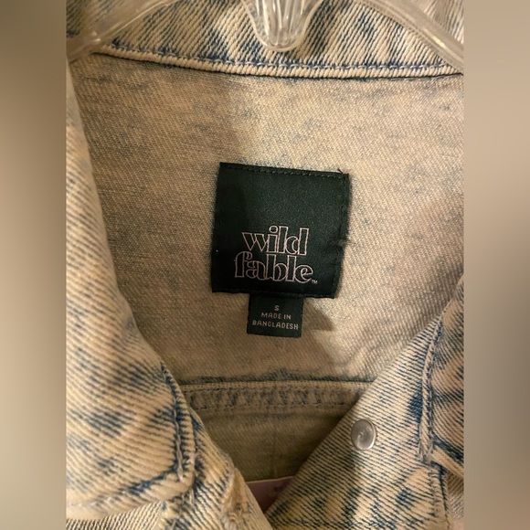 Freddy Krueger hand crafted denim jacket oversized small NWT - Picture 9 of 12